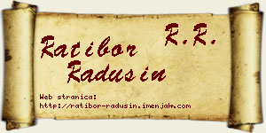 Ratibor Radusin vizit kartica